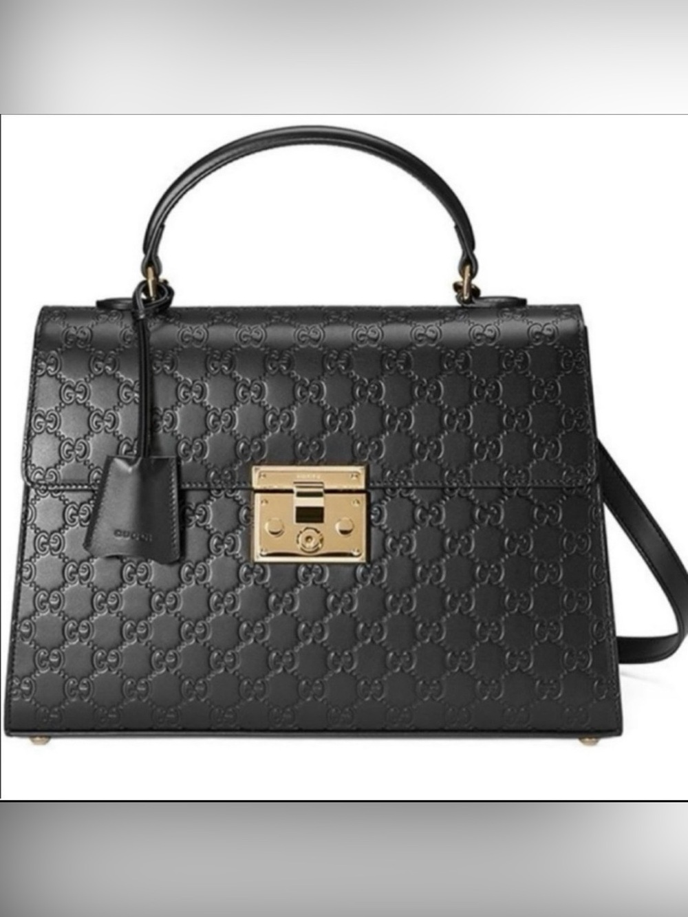 Gucci Guccissima Padlock Top Handle Bag ~ NWT